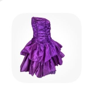 Vibrant Purple Strapless Dress